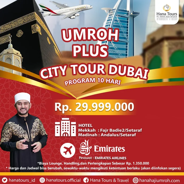 Umroh Plus Dubai 2023 Jakarta