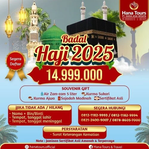 Badal haji di hana tours
